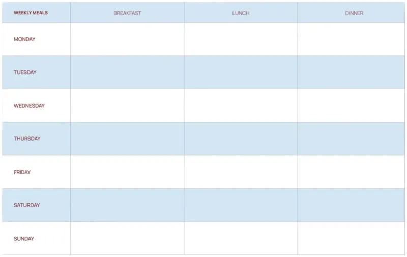 A-Journal Meal Planner