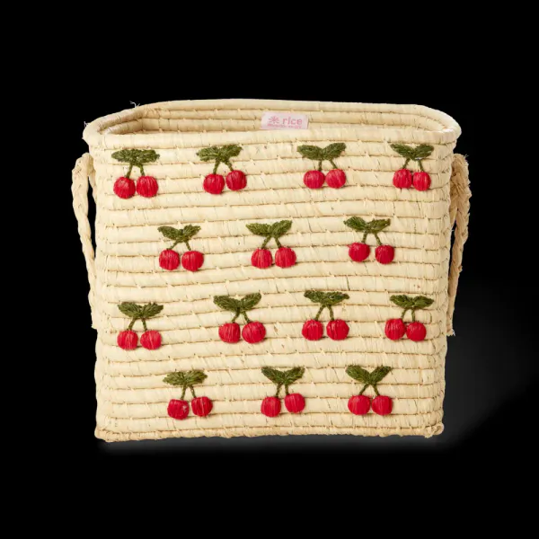 Rice Stor kurv med kirseb&aelig;r