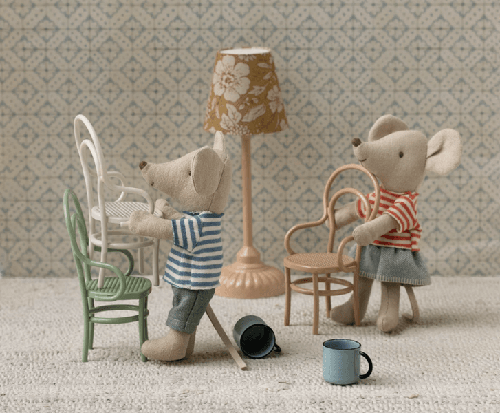 Maileg Vintage chair Mouse Dark powder