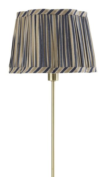 Lampeskjerm Scallop Jaipur Stripe Beige/Blue 25 cm