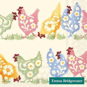 Hovedbilde Emma Bridgewater kaffeservietter Spring Chickens ...