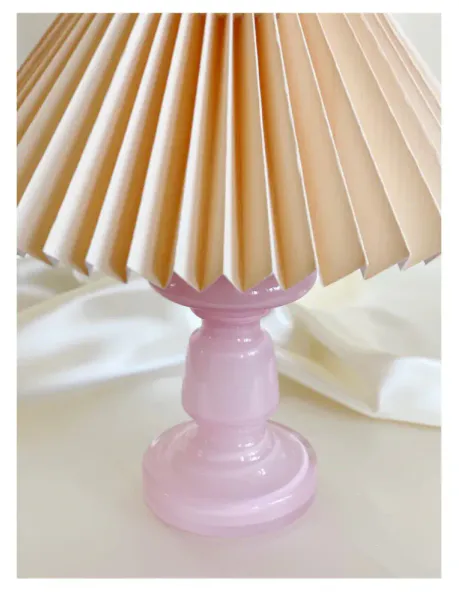 Petro 3 lampefot rosa opal