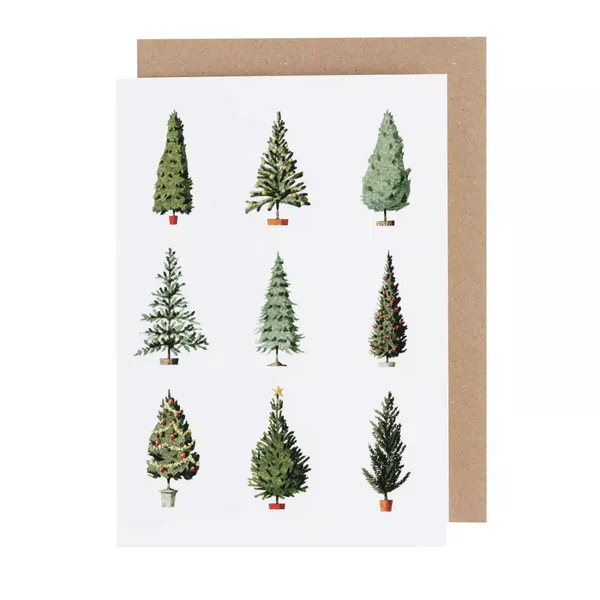 Laura Stoddart Christmas Trees kort