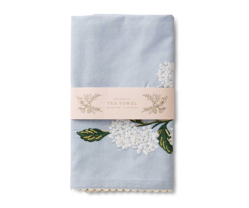 Rifle Paper Co Hydrangea kjøkkenhåndkle