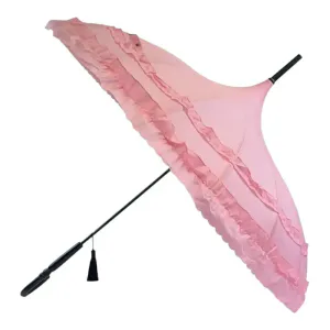 Hovedbilde Frilled Pagoda Paraply rosa