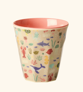 Hovedbilde Rice Melaminkopp Coral Ocean Print S