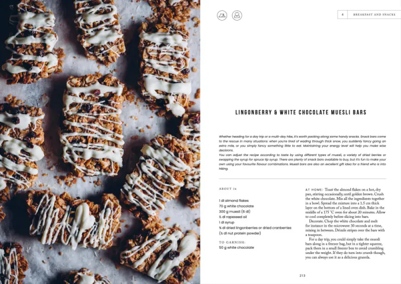 Food in the Woods, Vegetarian recipes from easy snacks to hiking meals, Saara Atula