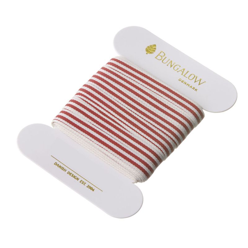Bånd Stripe 8mm scarlet