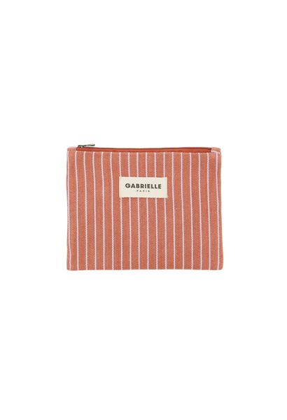 Pouch Rayures Lilas