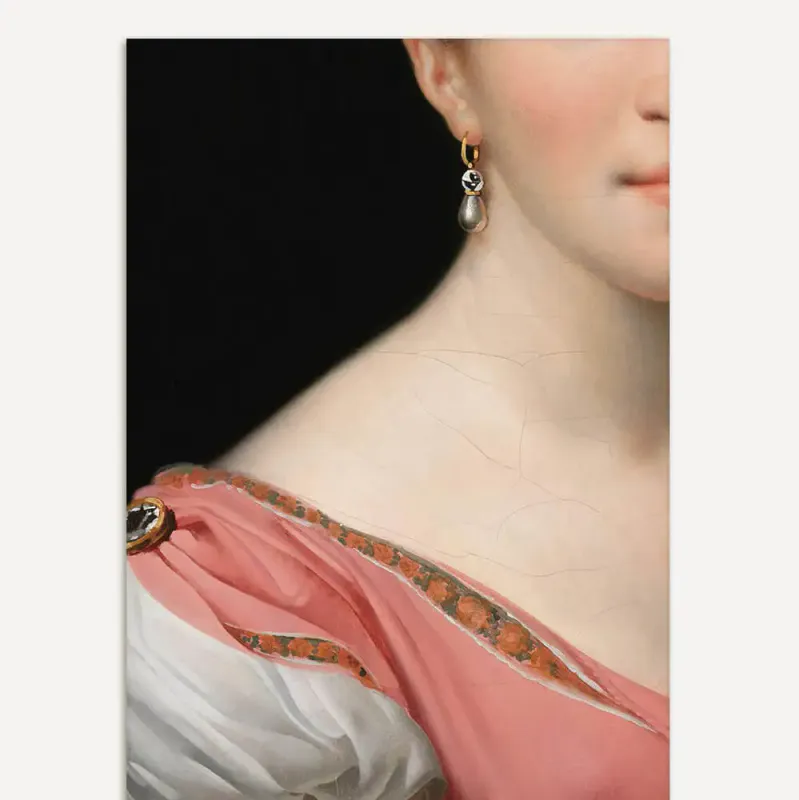 Pearl Earring Trykk A4