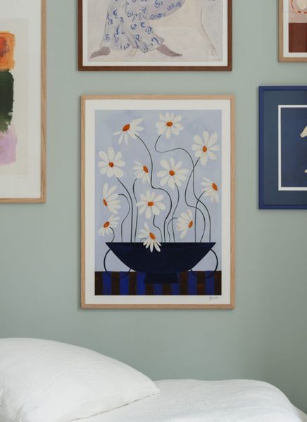 TPC Frankie Penwill, Daisies in Blue Vase 30x40 cm