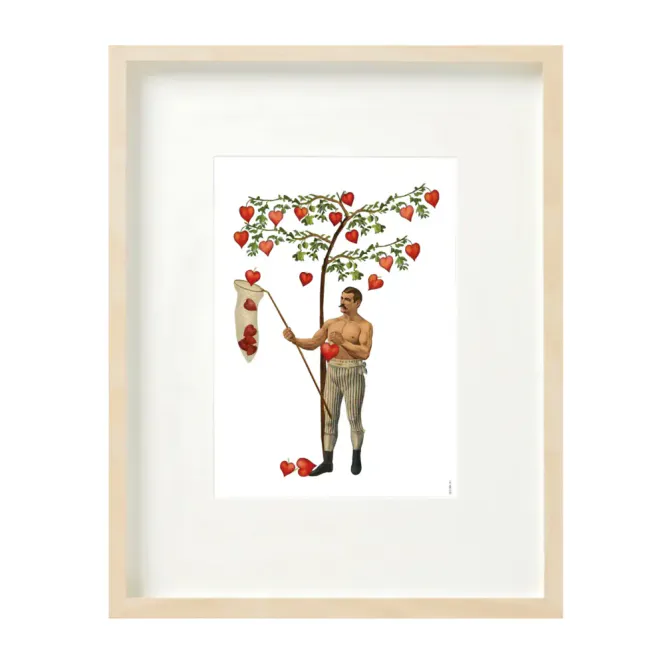 Hovedbilde Heart Catcher Collage trykk A4 