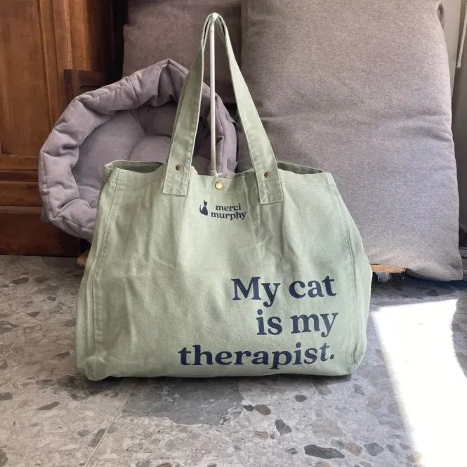 Hovedbilde The Murphy Weekend Tote Green/My Cat Is My ...