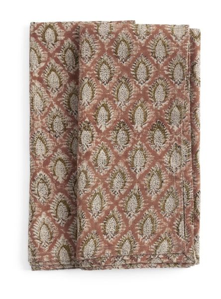 Linserviett Cypress Parrot Rust 2pk