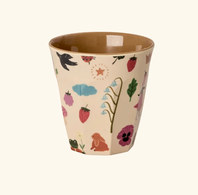 Hovedbilde Rice Melaminkopp Soft Pink Fairytale Print S