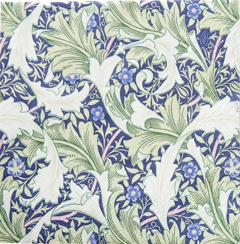Servietter Morris Granville Blue Green kaffe