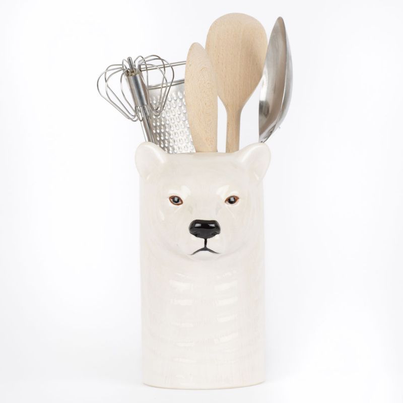 Quail Polar Bear Utensil Pot