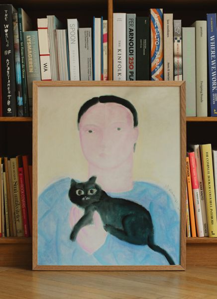 TPC Oamul, Boy Holding a Cat 40x50 cm