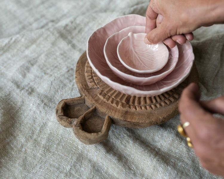 Bordallo sk&aring;l 12cm rosa