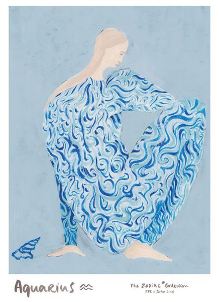 TPC Sofia Lind, Aquarius/Vannmannen 30x40 cm
