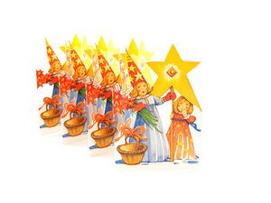 Hovedbilde Papirlengde Luciabarn stor