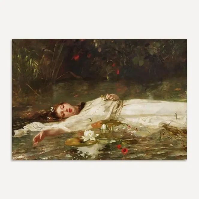 Hovedbilde Ophelia in Water Trykk 30x40 