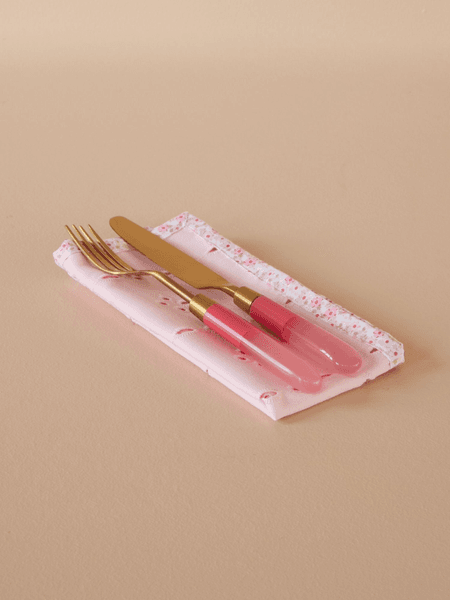 Rice T&oslash;yserviett rosa 2pk.