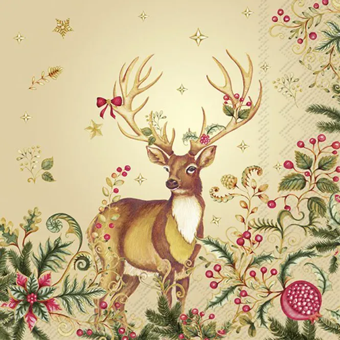Hovedbilde Opulent Deer Cream servietter