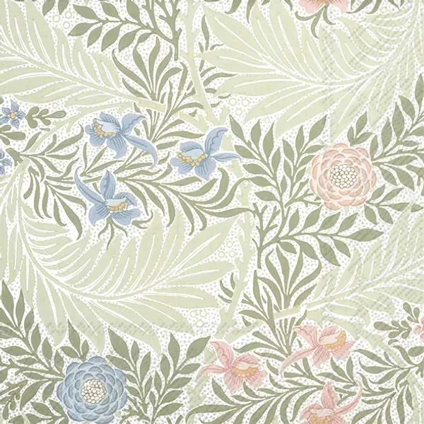Ihr kaffeservietter Larkspur Green V&A