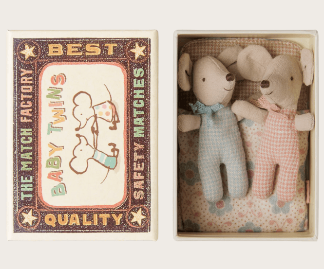 Hovedbilde Twins Baby mice in matchbox Checker