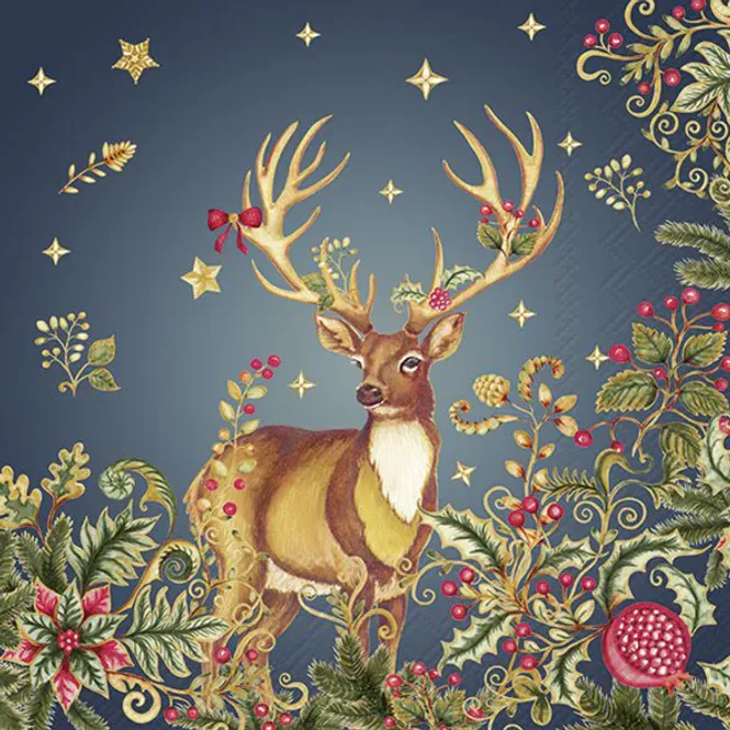 Hovedbilde Opulent Deer Blue servietter