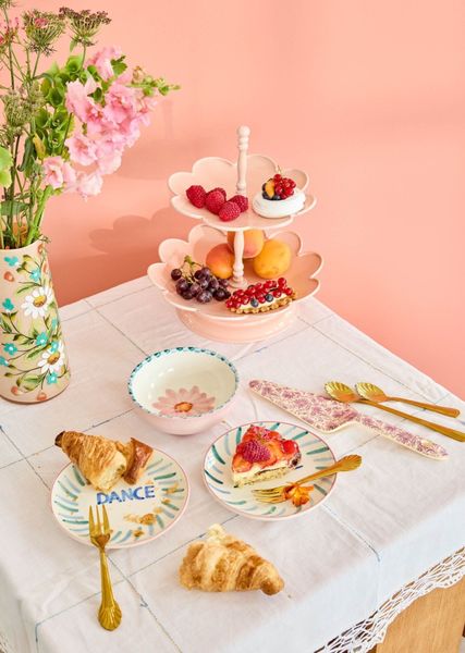Rice Glassvase med blomster