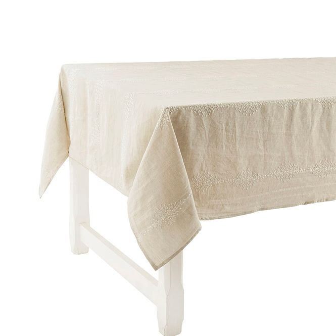 Hovedbilde Charvet Reseda Duk natur/hvit 180x230