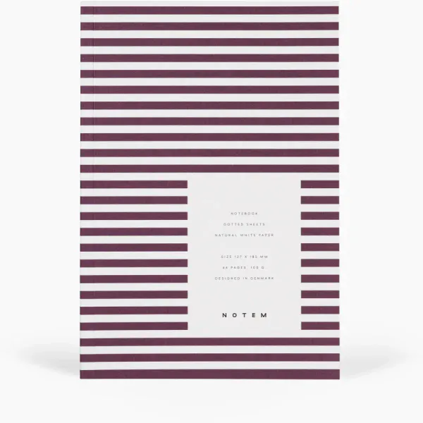 NOTEM VITA Softcover Notebook Small Bordeaux