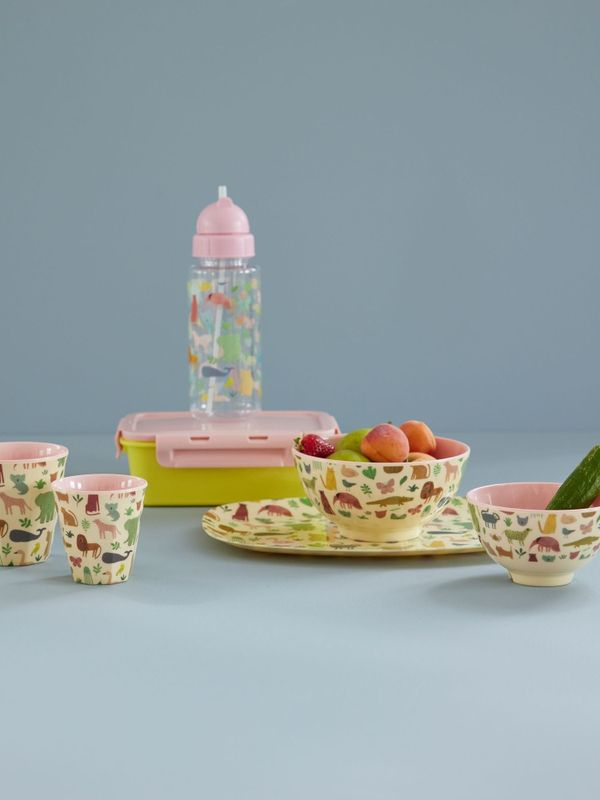 Rice Melaminkopp Sweet Jungle Print Pink M