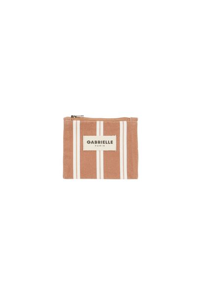 Mini Purse Rayures Noisette