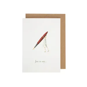 Hovedbilde Laura Stoddart Just to Say lite kort