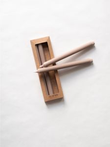 Hovedbilde Tell me more 4pk kronelys beige