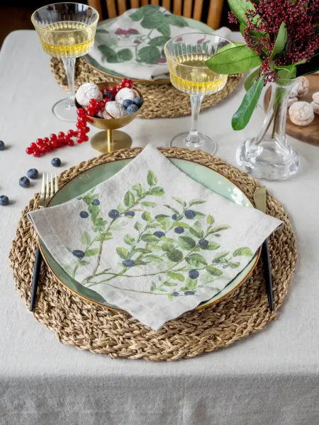 Linserviett B&aelig;r