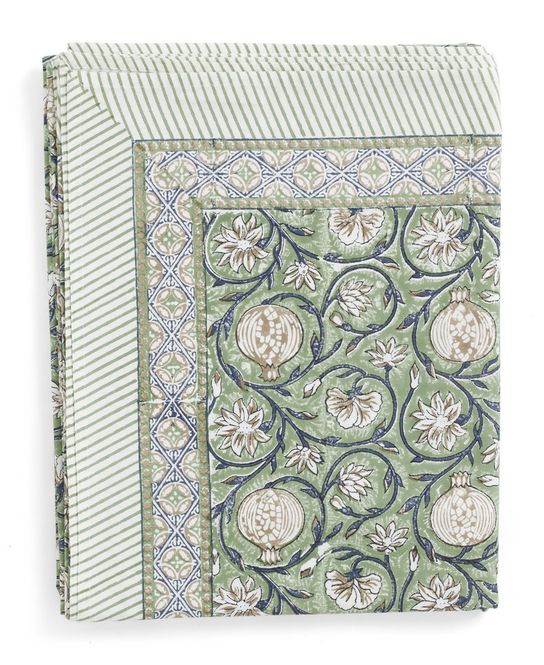 Hovedbilde Chamois Duk Tangier Pomegranate Green 150x230cm