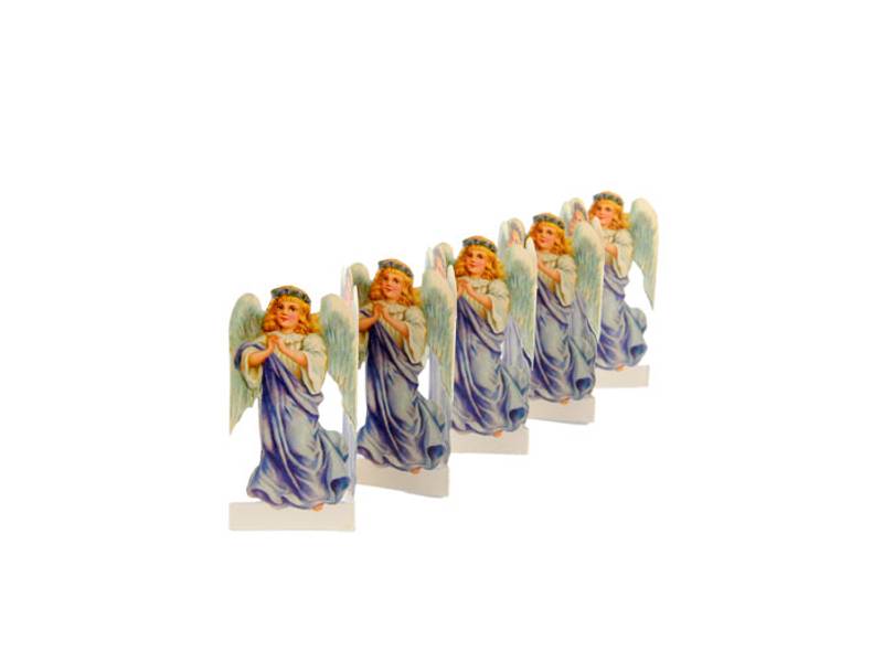 Papirlengde engel blå stor 