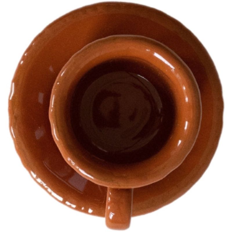 Casagent Espressokopp med tefat arancio