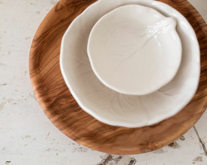 Hovedbilde Bordallo saltskål hvit