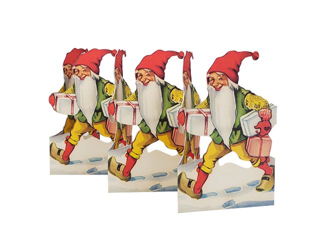 Hovedbilde Papirlengde Nisse med pakke