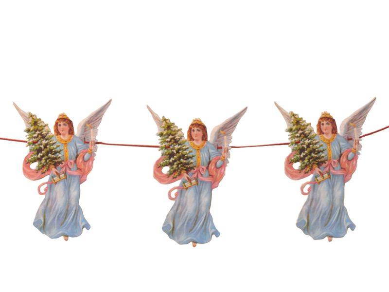 Girlander engel blå 