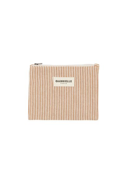 Pouch Rayures Argile