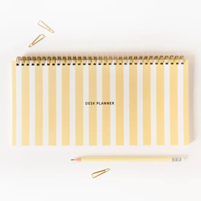 Hovedbilde Fabrique Deskplanner Stripes Yellow