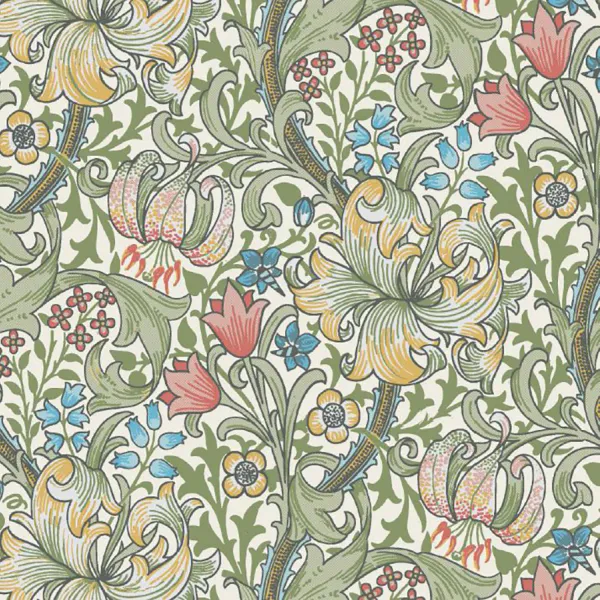 Servietter Morris Golden Lily Green Lunch