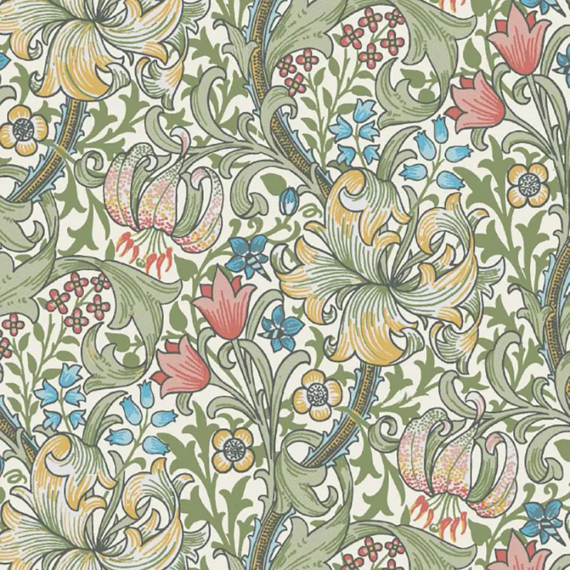 Servietter Morris Golden Lily Green Lunch