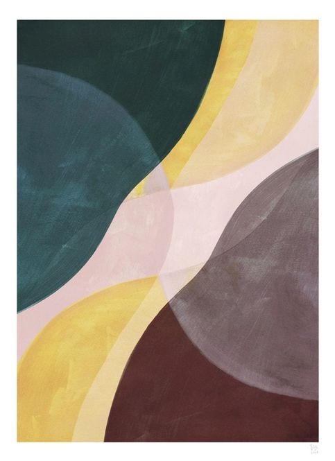 Hovedbilde TPC Berit Mogensen Lopez, Yellow Flow 30x40 cm